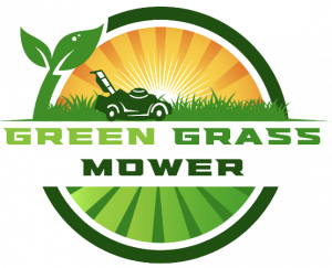 Green Grass Mower Logo